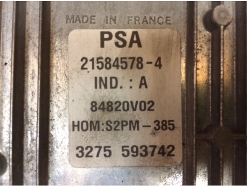 Centralita de motor Citroen C2 PSA21584578-4