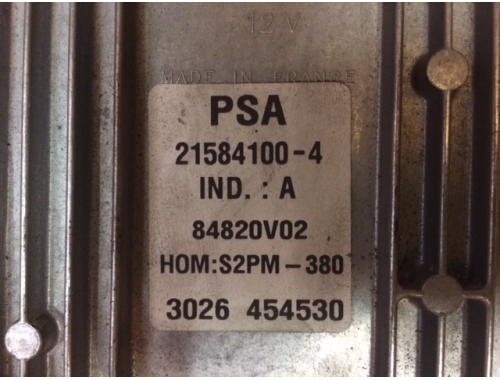 Centralita de motor Citroen C3 PSA21584100-4