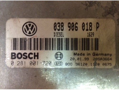 Motorsteuergerät Volkswagen Passat BOSCH:0281001720