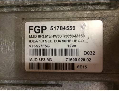 Centralina Motore Fiat Idea MAGNETI MARELLI:FGP:51784559