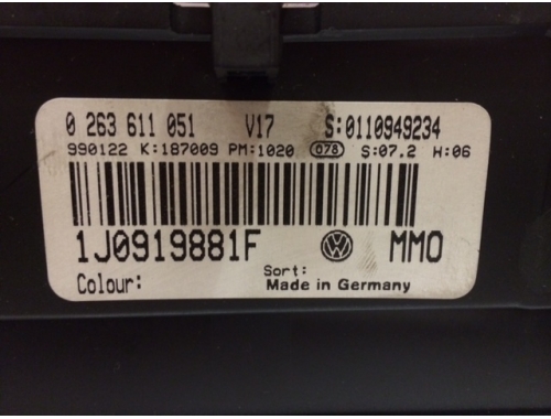 Quadro Strumenti Volkswagen Golf 4 / Bora 263611051 0263611051