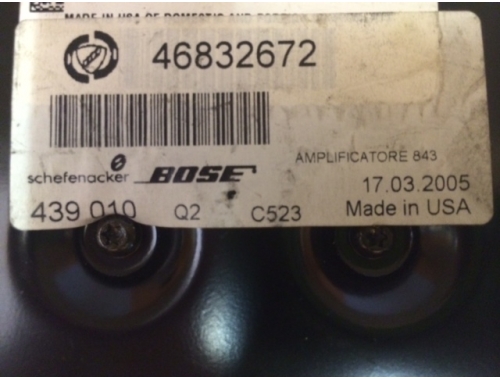 Verstärker Bose Lancia Y BOSE:46832672