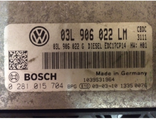 Centralita de motor Volkswagen Golf Plus BOSCH:0281015704