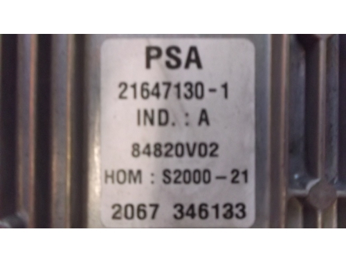 Centralina Motore Peugeot 106 PSA:21647130-1