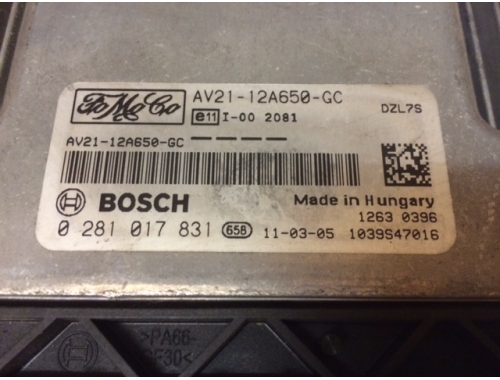 Centralina Motore Ford Fiesta BOSCH:0281017831
