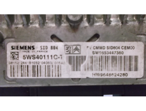 Centralina Motore Citroen C2 SIEMENS:5WS40111C-T