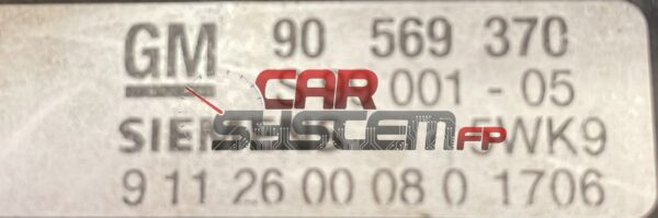 90569370 Reparatur Motorsteuergerät Opel Vectra B