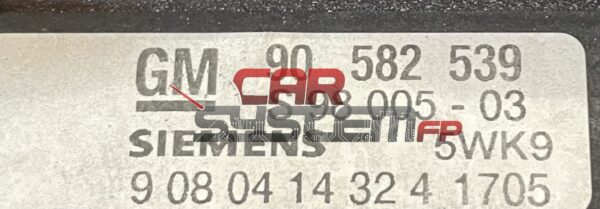 90582539 Reparatur Motorsteuergerät Opel Zafira