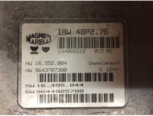 Motorsteuergerät Peugeot 206 MAGNETI MARELLI:IAW48P2.76