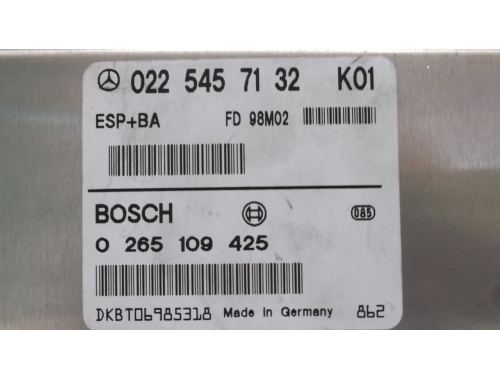 Centralita ABS Mercedes Clase A BOSCH:0265109425
