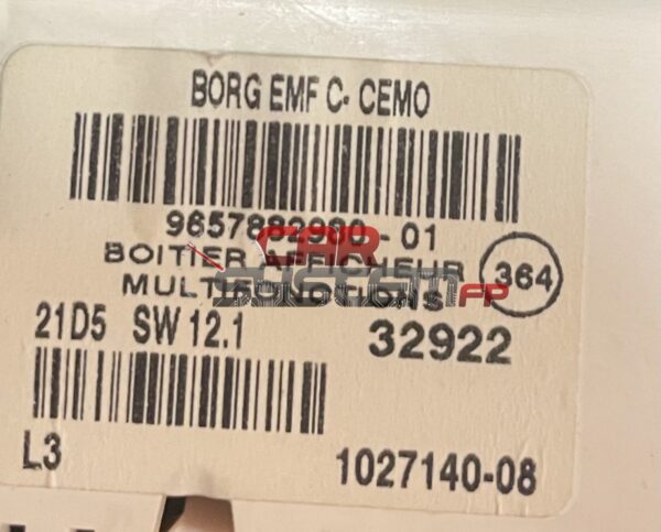 9657882980 Réparation Display Peugeot 307 2001 < 2008