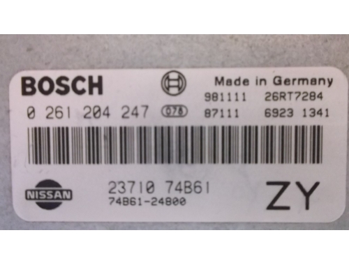 Motorsteuergerät Nissan Micra BOSCH:0261204247