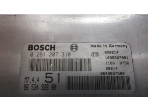 Centralina Motore Citroen Xsara Picasso BOSCH: 0261207318 9653492680