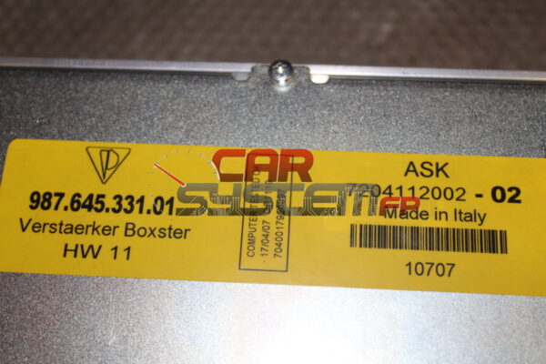 987.645.331.01 Reparatur Verstärker Porsche