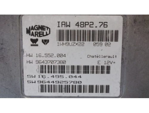 Motorsteuergerät Citroen C2 MAGNETI MARELLI:IAW48P2.76
