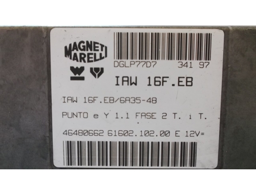 Motorsteuergerät Fiat Punto MAGNETI MARELLI:IAW16F.EB