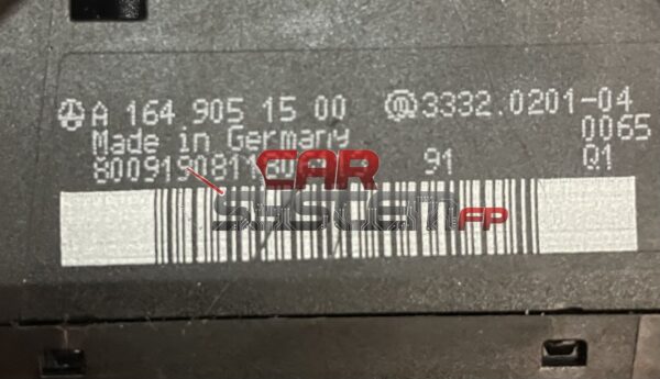 A1649051500 Riparazione EZS Mercedes 2009 < 2012