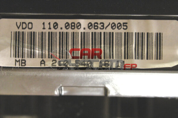A2105401611 VDO Combiné d'instruments MERCEDES Classe et W210 Année 1995 > 2002