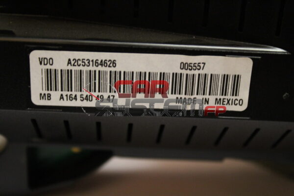A2C53164626 A1645404947 VDO Cuadro de instrumentos MERCEDES BENZ Clase M W164