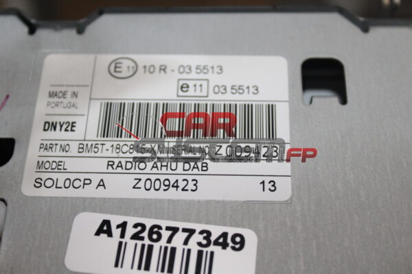 BM5T-18C815-XM Réparation Autoradio Ford Focus MK3