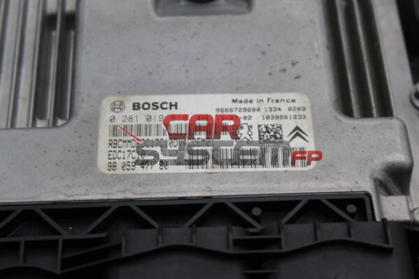 Motorsteuergerät Citroen C3 BOSCH 0281019818 9805947780