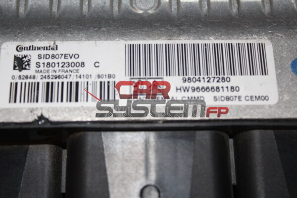 Engine ECU Citroen C4 Cactus / Peugeot 508 CONTINENTAL S180123008C 9804127280