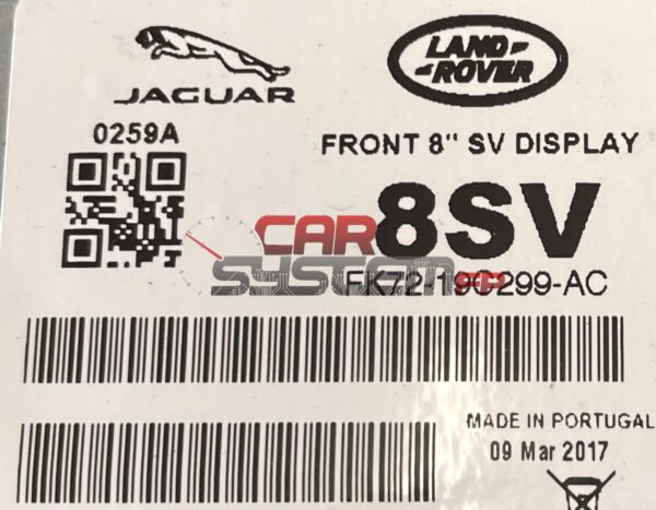 FK72-19C299-AC Riparazione Display Navigatore Jaguar / Land Rover