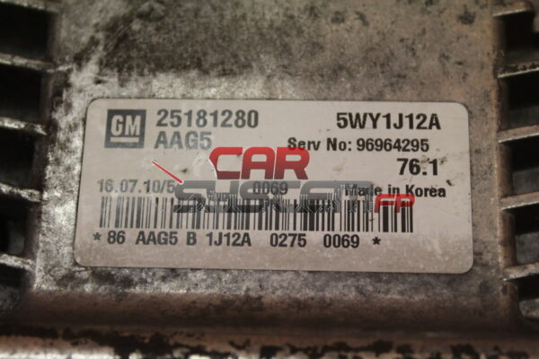 Calculateur moteur Chevrolet Cruze GM 25181280 5WY1J12A