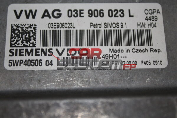 Calculateur moteur Volkswagen Polo 1.2 SIEMENS VDO 5WP4050604 03E906023L