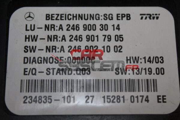 A2469003014 TRW Steuergerät Freno Di Stazionamento MERCEDES BENZ