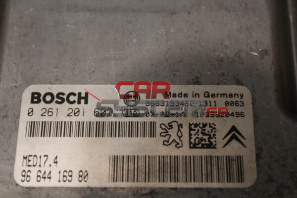 Centralita de motor Peugeot 207 / Citroen C3 1.6 BOSCH 0261201602 9664416980