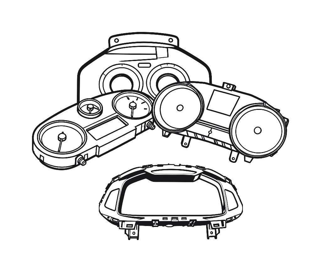 Icona Riparazione quadro strumenti e Virtual Cockpit